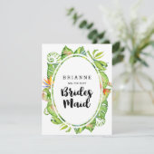 トロピカルリーフリースは私の花嫁になる 招待状 (スタンド正面)