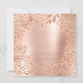 トロピカルリーフレームガーデン赤面バラ銅 招待状 (裏面)