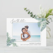 トロピカルリーフ写真Date Cardを保存 セーブザデート (スタンド正面)