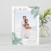 トロピカルリーフ写真Date Cardを保存 セーブザデート (スタンド正面)