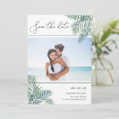 トロピカルリーフ写真Date Cardを保存 セーブザデート (スタンド正面)