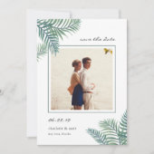 トロピカルリーフ写真Date Cardを保存 セーブザデート (正面)