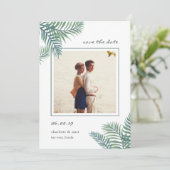 トロピカルリーフ写真Date Cardを保存 セーブザデート (スタンド正面)