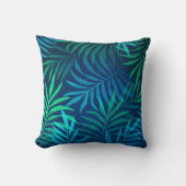トロピカルリーフ抽象芸術装飾用クッション クッション (正面)
