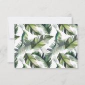 トロピカルリーフ文字サンキューカード サンキューカード (裏面)