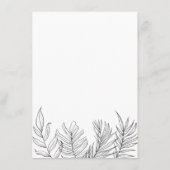 トロピカルリーフ白黒披露宴 エンクロージャーカード (裏面)