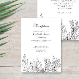 トロピカルリーフ白黒披露宴 エンクロージャーカード