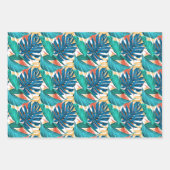 トロピカルリーフ紅葉ズビューティフルテーマ ラッピングペーパーシート (正面3)