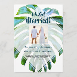 トロピカルリーフ結婚たった今結婚しました発表 招待状