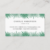 トロピカルリーフ縁ど名刺 名刺 (裏面)