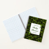 トロピカルリーフ赤ちゃんシャワーギフトリスト ノートブック (内部)