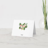 トロピカルリーフ サマー感謝カード サンキューカード (裏面)