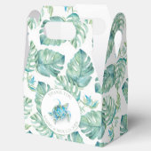 トロピカルリーフ シータートル 水彩画 フェイバーボックス (オープン)