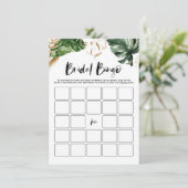 トロピカルリーフ ブライダルシャワー ビンゴゲーム カード (スタンド正面)