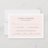 トロピカルリーフ | ブラッシュとグリーン RSVP 料理選択 (裏面)