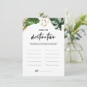 トロピカルリーフ 推測ゲーム シャワーボードゲーム エンクロージャーカード (スタンド正面)