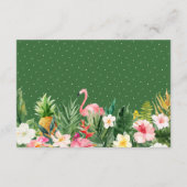 トロピカルリーブ フローラル ウェディング レセプションの詳細 エンクロージャーカード (裏面)