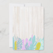 トロピカルルアウ卒業パーティー招待状 招待状 (裏面)