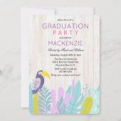 トロピカルルアウ卒業パーティー招待状 招待状 (正面)