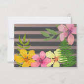 トロピカルルアウ誕生日招待状 招待状 (裏面)