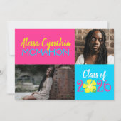 トロピカルルアウ3 フォト 卒業式招待状 招待状 (裏面)