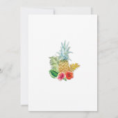 トロピカルルアウ アロハ ブライダルシャワー 招待状 (裏面)