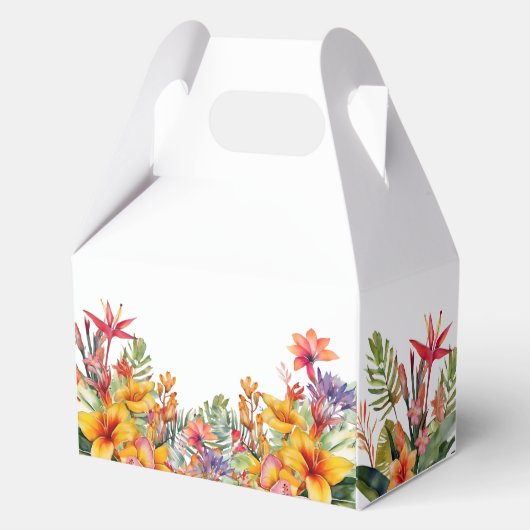 トロピカルルアウ ハワイアン ブライダルシャワー フェイバーボックス (裏面)