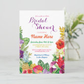 トロピカルルアウ(ハワイ式宴会)アロハブライダルシャワー招待状 招待状 (スタンド正面)