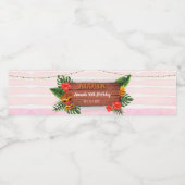 トロピカルルアウ（ハワイ式宴会）アロハ誕生日 ペットボトルラベル (シングルラベル)