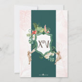 トロピカルルアウ（ハワイ式宴会）エメラルドアイランドフローラキンセアニェラ 招待状 (裏面)