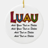 トロピカルルアウ（ハワイ式宴会）カクテルオーナメント セラミックオーナメント (裏面)
