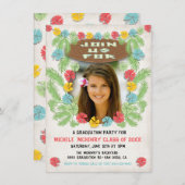 トロピカルルアウ（ハワイ式宴会）ハウィアン卒業招待状 招待状 (正面/裏面)