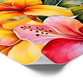 トロピカルルアウ（ハワイ式宴会）ハワイアンブライダルシャワー歓迎 ポスター (角)