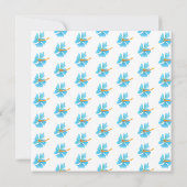 トロピカルルアウ(ハワイ式宴会)パイナップルファースト・バースデーパーティー 招待状 (裏面)