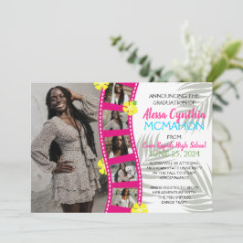 トロピカルルアウ(ハワイ式宴会)フィルムストリップ6 Photo Grad発表 招待状