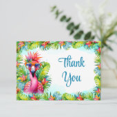 トロピカルルアウ(ハワイ式宴会)フラミンゴ卒業 サンキューカード (スタンド正面)