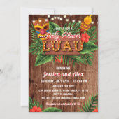 トロピカルルアウ（ハワイ式宴会）ベビーシャワー招待状 招待状 (正面)