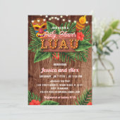 トロピカルルアウ（ハワイ式宴会）ベビーシャワー招待状 招待状 (スタンド正面)