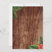 トロピカルルアウ（ハワイ式宴会）ベビーシャワー招待状 招待状 (裏面)