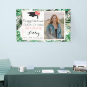 トロピカルルアウ（ハワイ式宴会）卒業カーフラッグ 横断幕 (トレードショー)