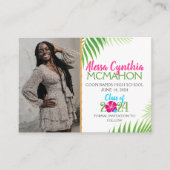 トロピカルルアウ（ハワイ式宴会）卒業2フォトミニアナウンス エンクロージャーカード (正面)