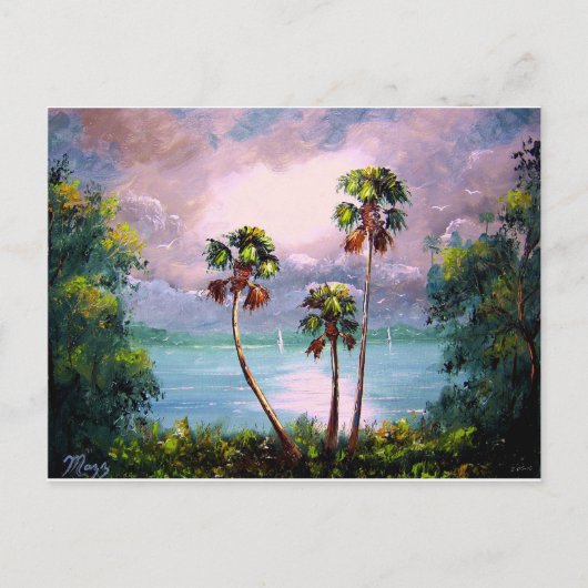 トロピカルレイクビュー ポストカード (正面)