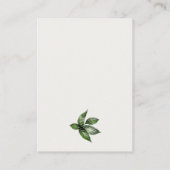 トロピカルレインフォレストのオウムおむつくじベビーシャワー エンクロージャーカード (裏面)