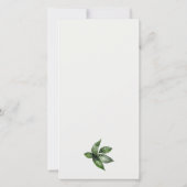 トロピカルレインフォレストのオウムの動物　あらゆる年齢の誕生日 サンキューカード (裏面)