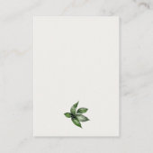 トロピカルレインフォレストトゥーカンのベビーシャワー エンクロージャーカード (裏面)