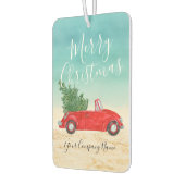 トロピカルレッドカーメリークリスマスビジネスプロモーション カーエアーフレッシュナー (左)