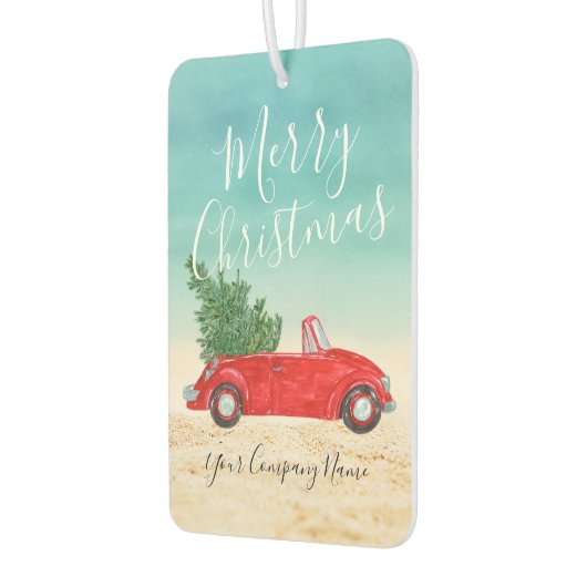 トロピカルレッドカーメリークリスマスビジネスプロモーション カーエアーフレッシュナー (左)