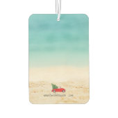 トロピカルレッドカーメリークリスマスビジネスプロモーション カーエアーフレッシュナー (裏面)