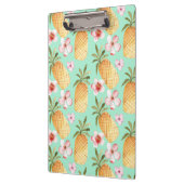 トロピカルレトロプリントをミントの背景 クリップボード (左)