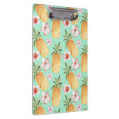 トロピカルレトロプリントをミントの背景 クリップボード (右)